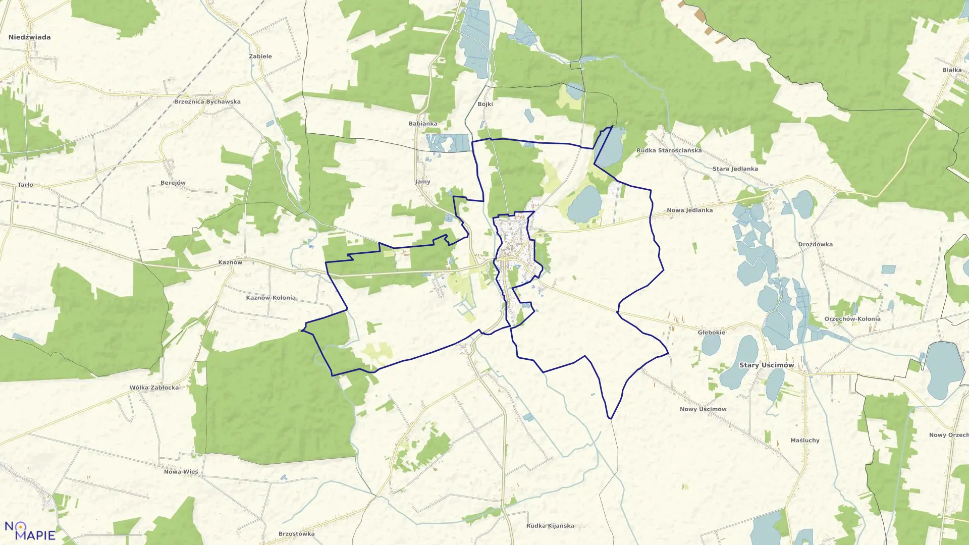 Mapa obrębu OSTRÓW LUBELSKI - ROLNY w gminie Ostrów Lubelski